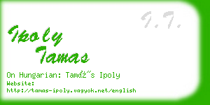ipoly tamas business card